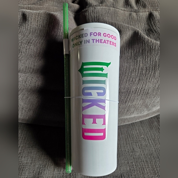 Dunkin Donuts Other - Wicked x Dunkin Tumbler with Green and Pink Straws. NWT .NOT USED. SOLD OUT